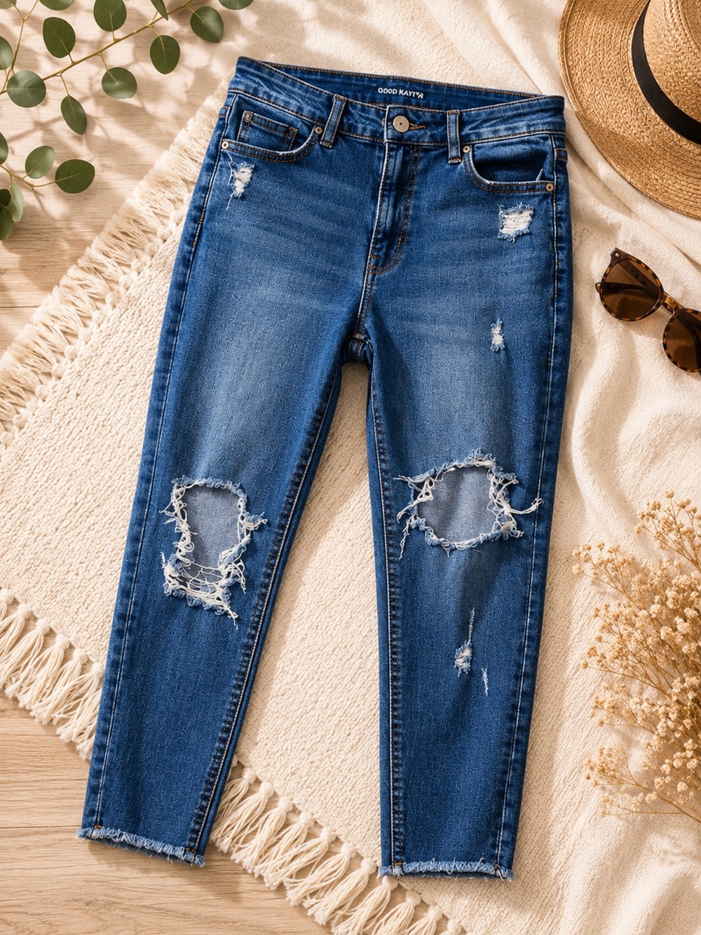 Old Navy Distressed Skinny Blue Women’s Jeans